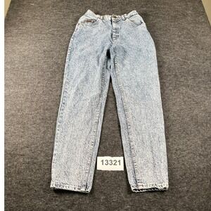 Lee Jeans Women 26 Blue Excellent Vintage 90s Acid Wash Made in USA Mom Jeans